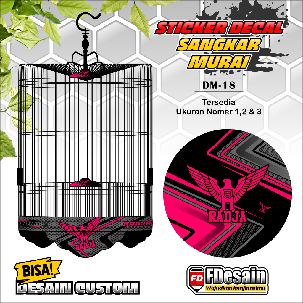 Sticker Tebok Murai / Decal Tebok Murai / Sticker Decal Radja - DM18