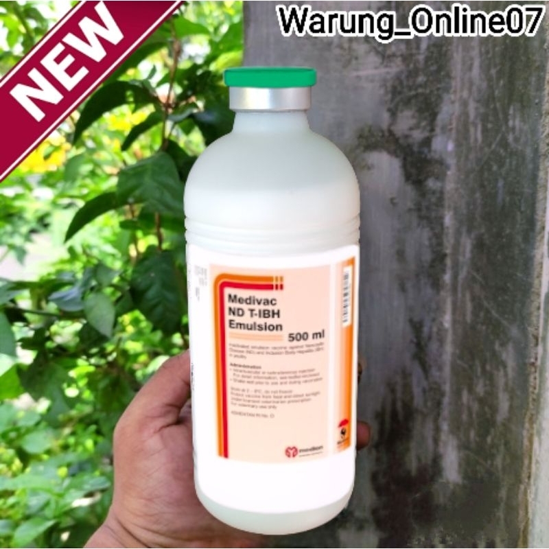 Vaksin Medivac ND T - IBH Emulsion Netto 500ml dosis 1000 Ekor Vaksin Ayam Mencegah Penyakit Tetelo 