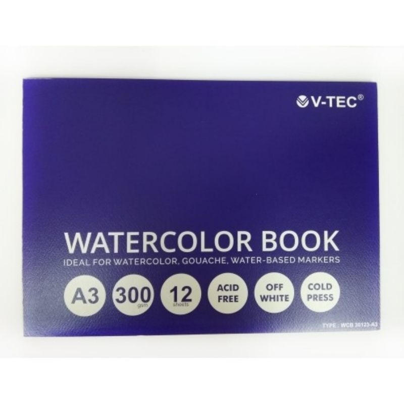 

vtec watercolor book A3 300gsm