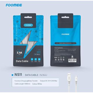 Kabel Data Foomee NS11 Micro 100cm Fast Charging 2.4A Max Original Foomee PREMIUM QUALITY