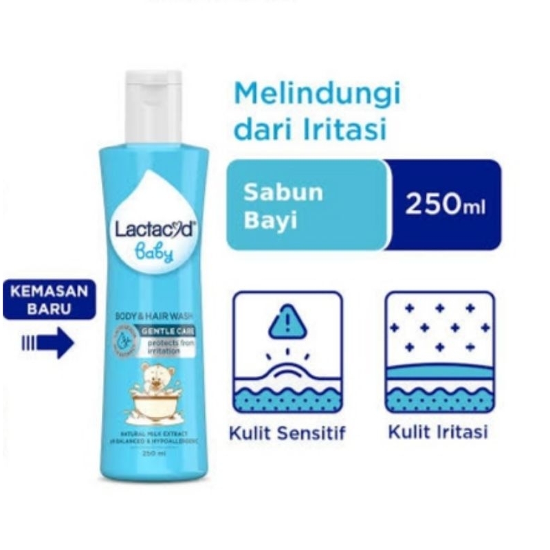 Lactacyd Baby Body &amp; Hair Wash Gentle Care 250 ml