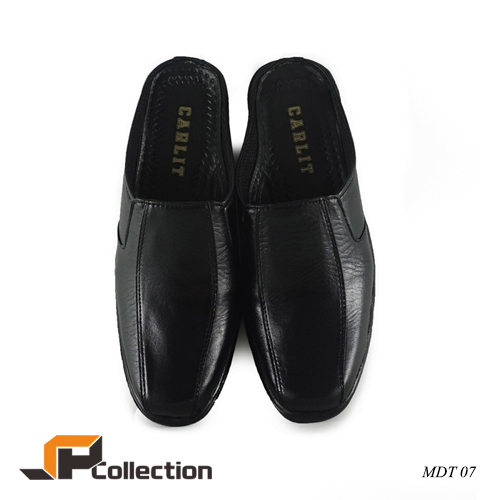 Sepatu Sandal Selop Pantofel Slop Pria Cocok Untuk Formal Dan Santai Warna Hitam MDT 07