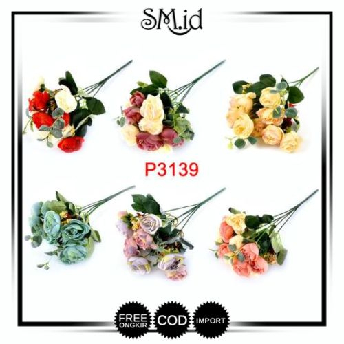 SM.ID COD  POT TANAMAN  BUNGA HIAS DEKORASI RUANGAN  BUKET  HIAS P3139