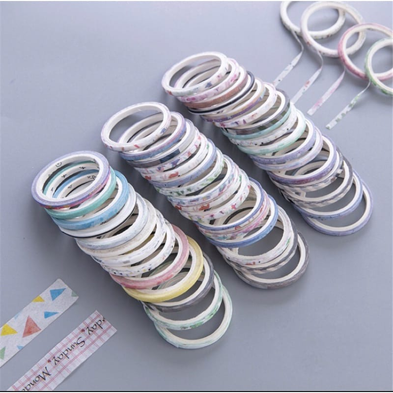 

[paww.craft] Washi Tape Mini Random / Sticker Selotip Warna Warni Sidoarjo