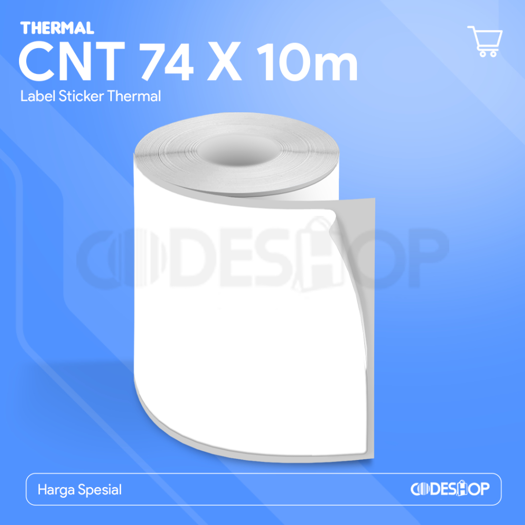 

STICKER Label Thermal 74 X 10 M CONTINUES - Printer BLUETOOTH Portbale