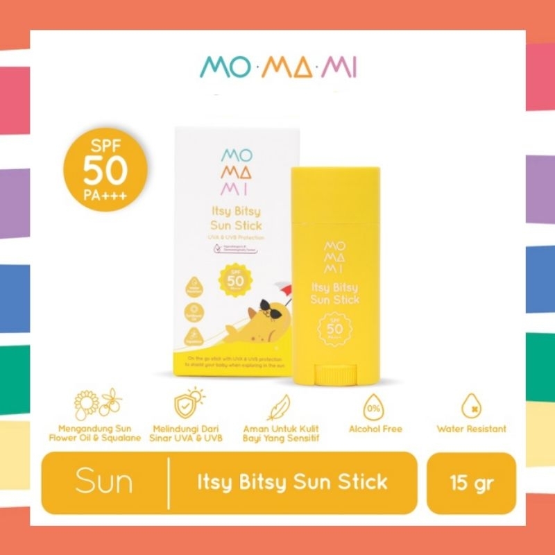 Momami Itsy Bitsy Sun Stick 15gr - Stik Tabir Surya