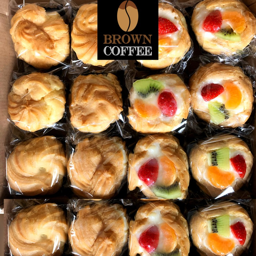 

Ssl09 Fruit Soes Vla / Choux Cream / Choux Au Craquelin (Kue Soes Buah)