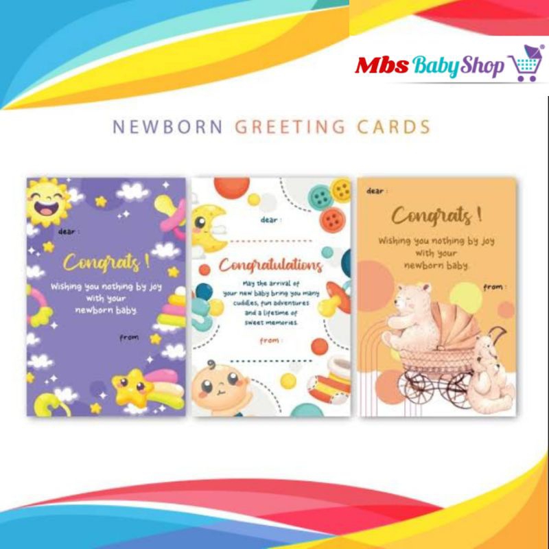

Kartu Ucapan Sansan Wawa 7x10 Greeting Card New Born Baby