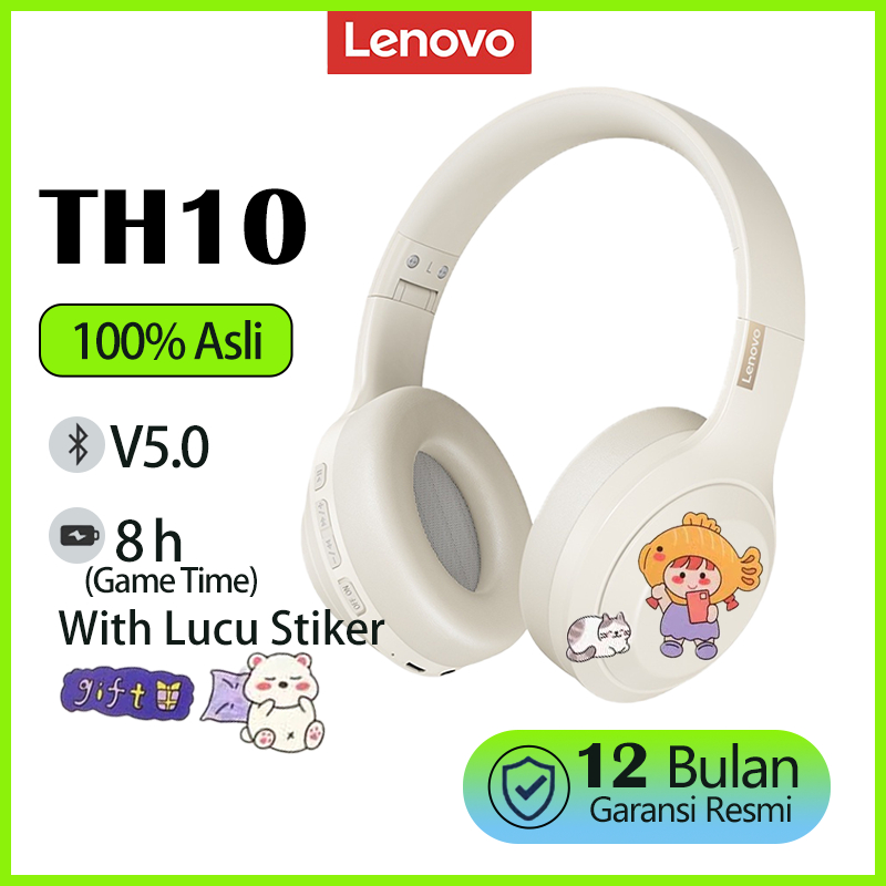 Thinkplus Lenovo TH10 Headphone Bluetooth Wireless Headset Earphone v5.0