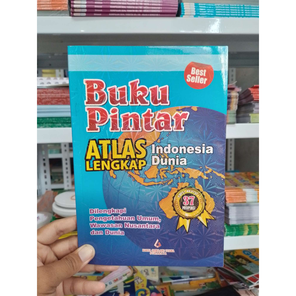 

Buku Pintar Atlas Lengkap - Edisi Baru - Buku Anak anak - KGU - Full Colour