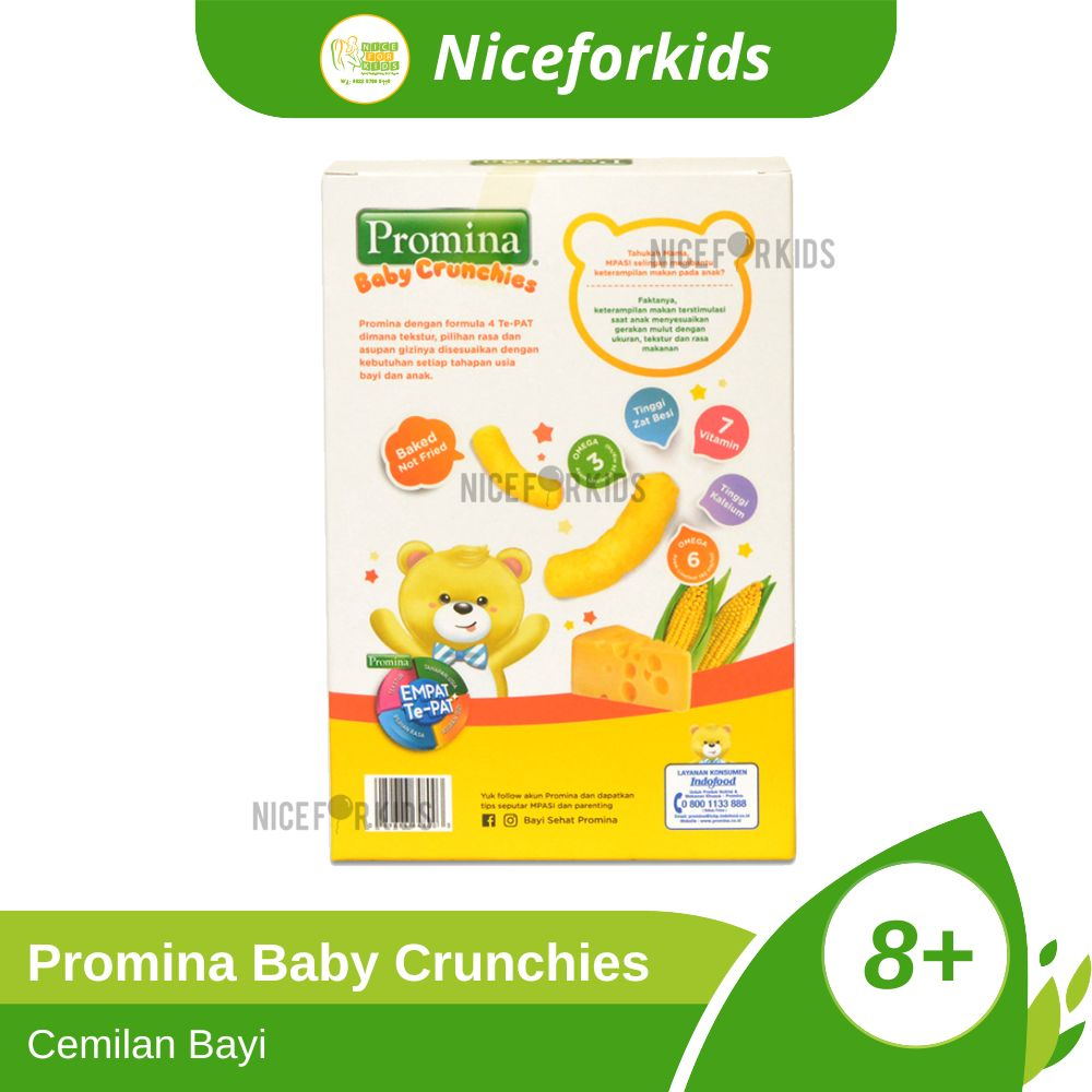 Promina Baby Crunchies 20 Gram / Cemilan Balita Sehat Rasa