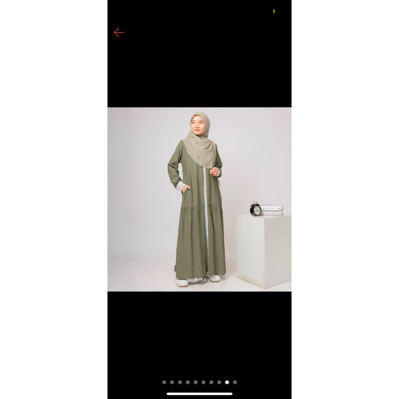 Yerin Dress Green Jilbrave Size L