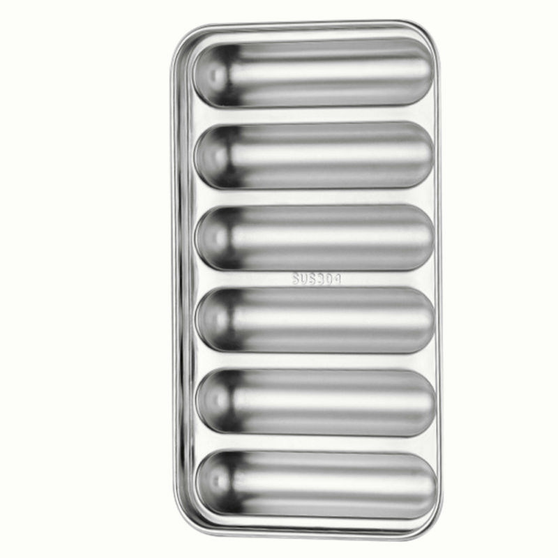 Cetakan Sosis Mold Bahan Stainless Steel 6 Lubang Cetakan Sostel / Sausage Mold Telur / Cetakan Hot Dog Cetakan Hotdog