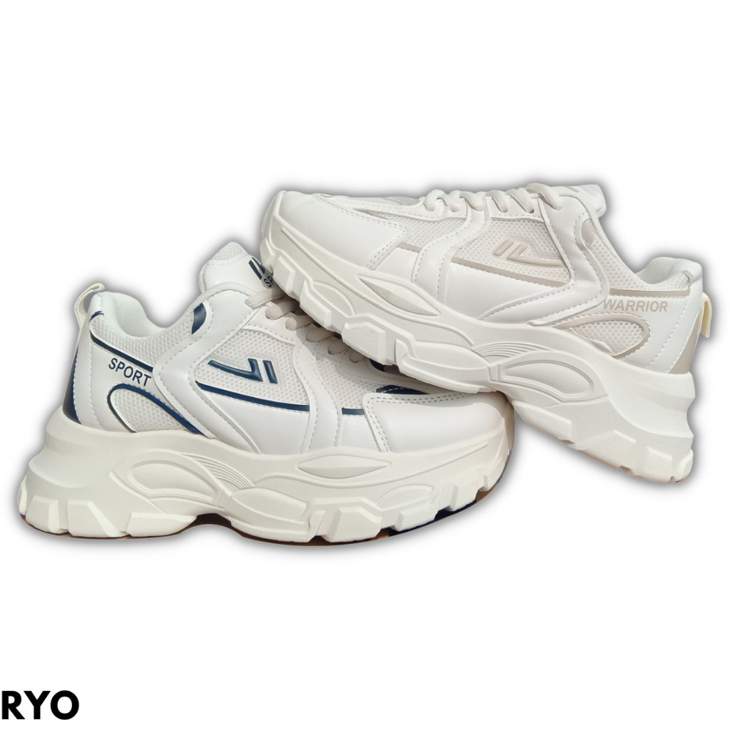 SEPATU SNEAKERS WANITA SIMPLE KEREN HIASAN MOTIF KECE BAHAN PU IMPORT RYO