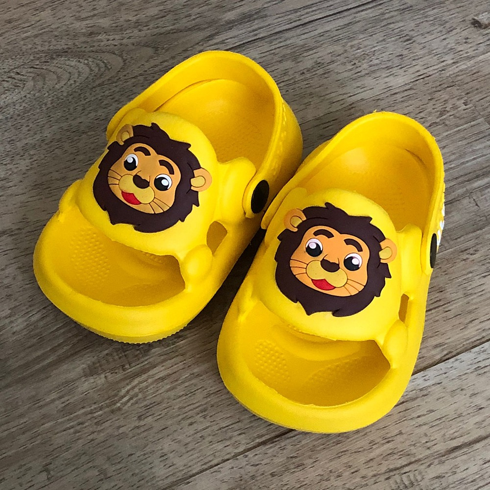 Sandal Baim Anak Balita Bahan Karet Model Lion Singa Lucu - Dulux 372E 20/25