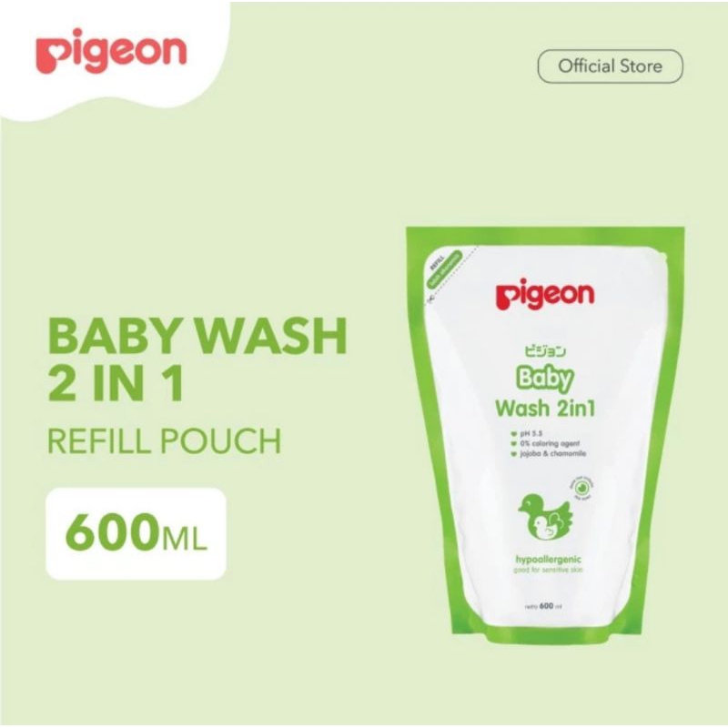 Pigeon Baby Wash 2in1 600ml Reffil