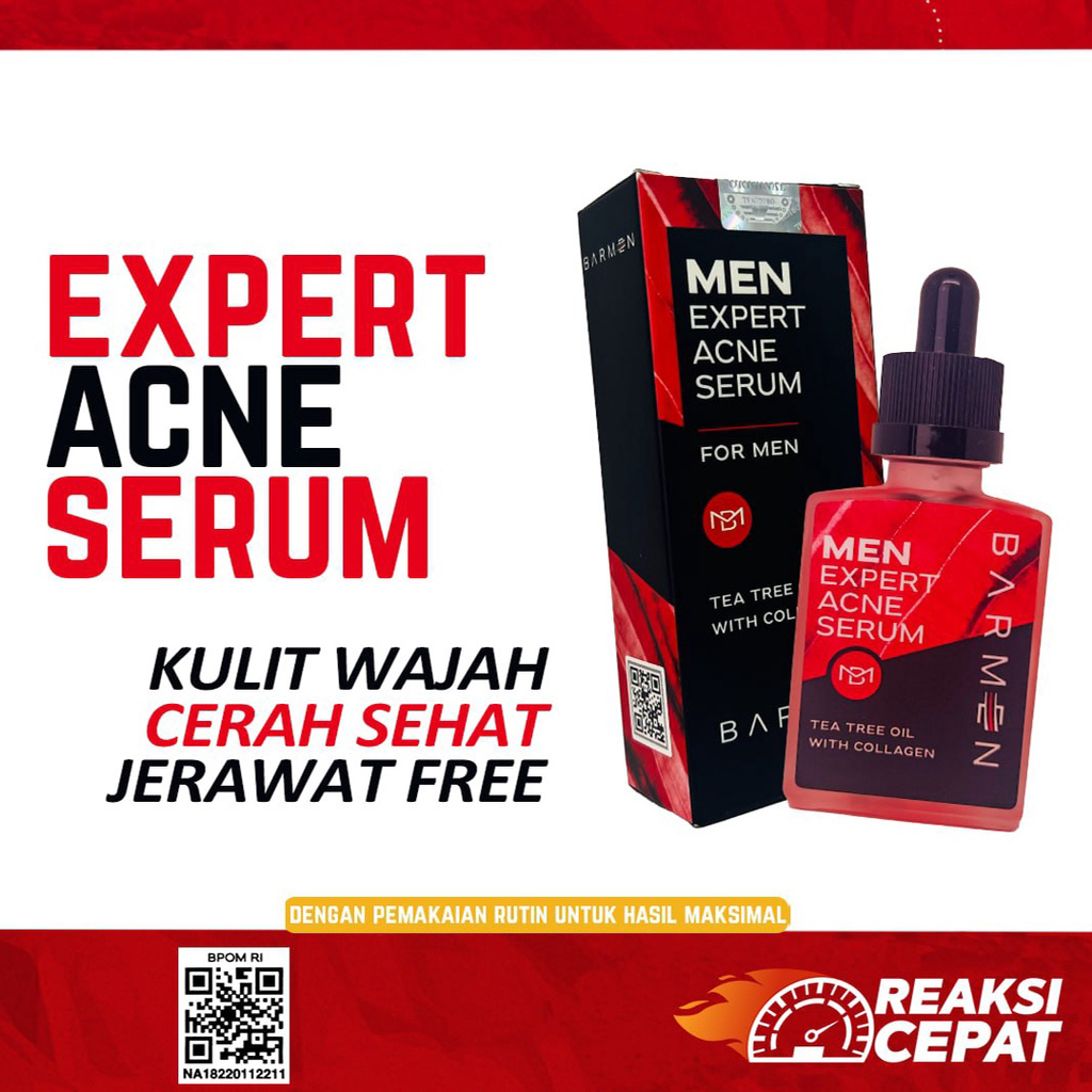 BARMEN Expert Acne Serum For Men Serum Anti Jerawat Untuk Cowok Keren