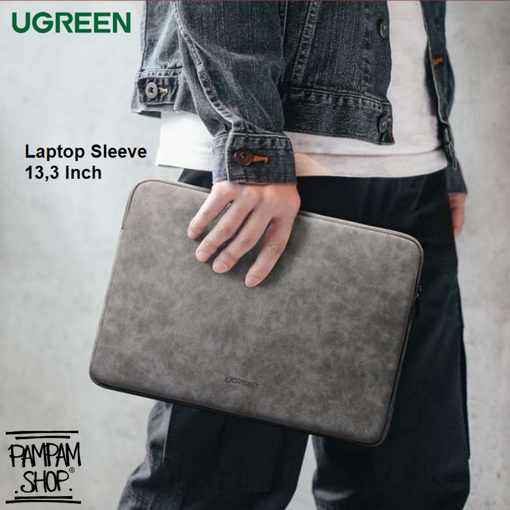 UGREEN ORIGINAL Tas Laptop Sleeve Cover 13&quot; Waterproof Soft Case Bag Storage Notebook Macbook 13 Inch Ori Water Proof Resistant Sarung