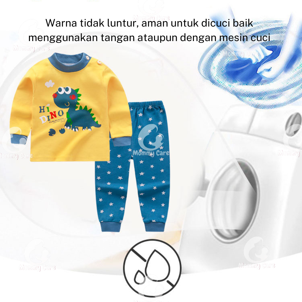 MOMMYCARE BAJU TIDUR ANAK SETELAN PIYAMA BAYI SET LENGAN PANJANG BAHAN LEMBUT PIYAMA #B176-#B182