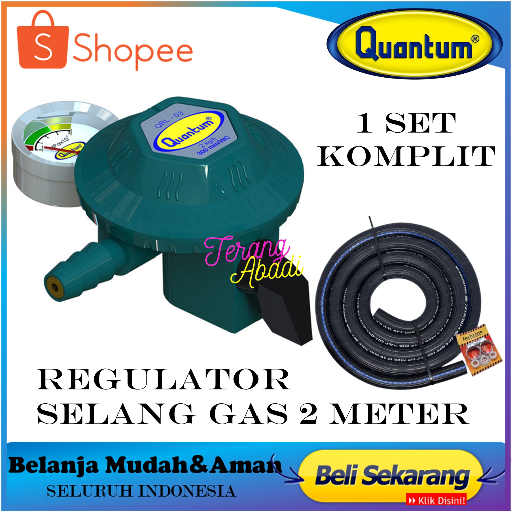 Regulator Quantum Paket Selang QRL-03 Regulator Gas Quantum QRL-04 auto / QRL-03 / QRL-14 / QRL-04 p