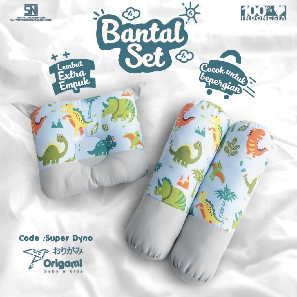 ORIGAMI Bantal Guling Set Karakter Animal