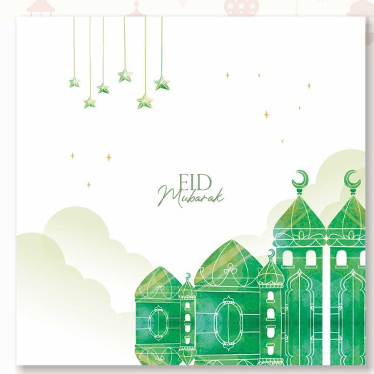 Cake Board Base Edisi Lebaran - Noura 20x20