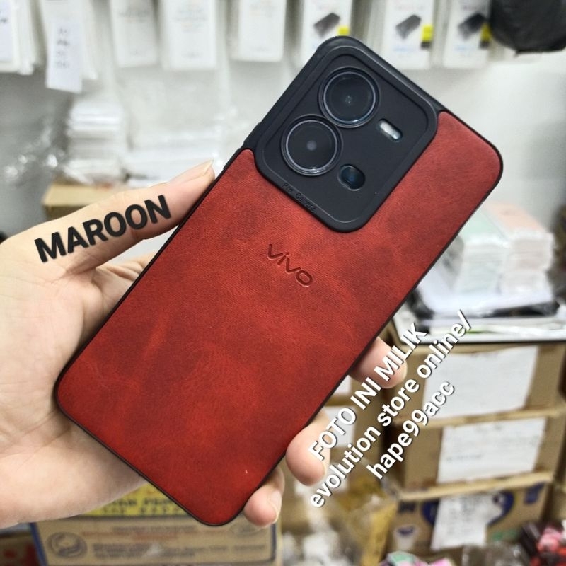 VIVO V25E V25 5G soft case leather kulit cover slim