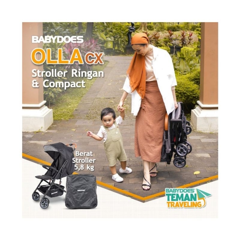 Babydoes Stroller Olla CX Compact Suspension / Stroller Kereta Dorong Anak Bayi