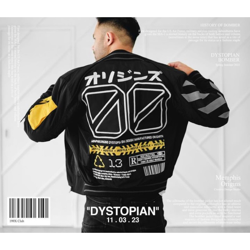 MEMPHIS ORIGINS “DYSTOPIAN” BOMBER JACKET