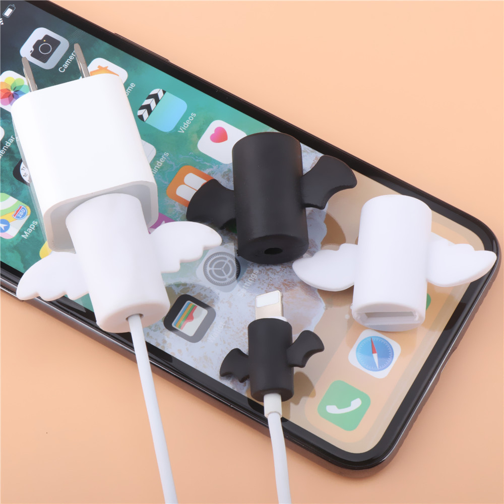 ANGEL Pelindung Kabel Accesories Xiaomi Redmi Mi POCO Android Cable Bite Universal lindung Ujung Kabel Saver Protector Motif For IOS Lighning to Type C USB HP Apple Murah Bagus Aneh