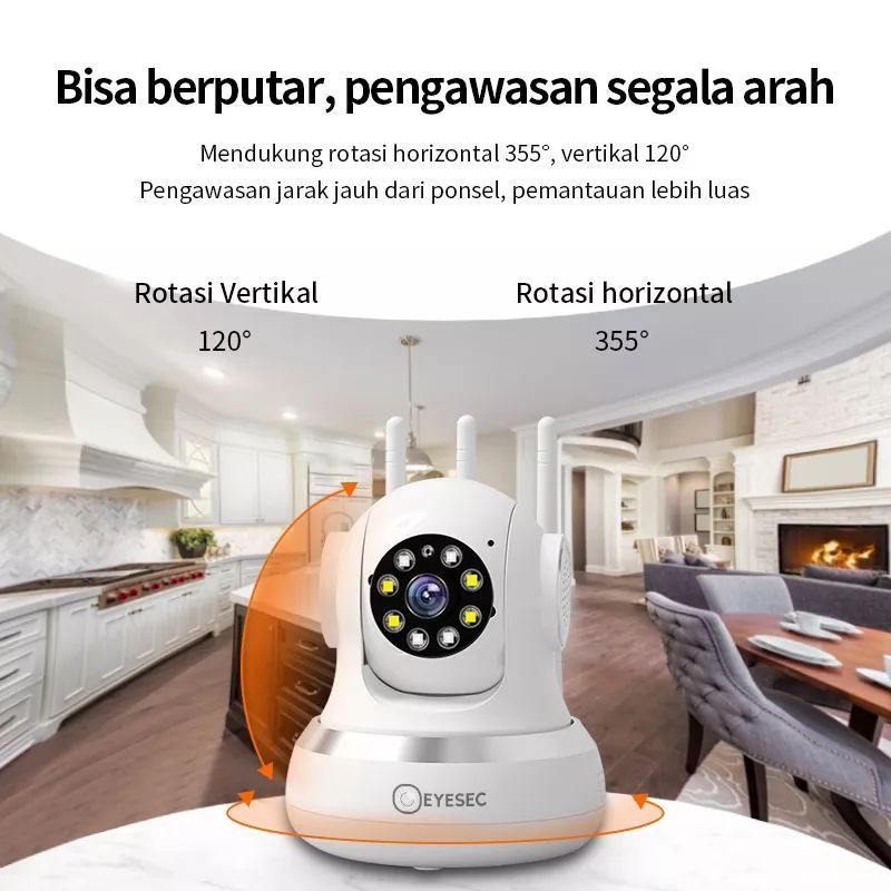 EYESEC EYESEC CCTV IP Camera Wifi 1080P HD Smart Indoor CCTV Pake Kabel Lan