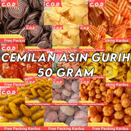 SNACK KILOAN TERLENGKAP 50 GRAM makanan ringan jajanan cemilan camilan asin gurih murah