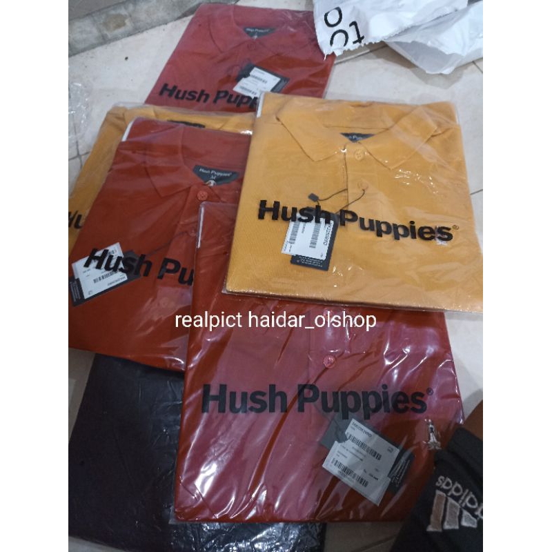 Original Hush Puppies Kaos Polo shirt Pria Tako Faldo Tango Ready