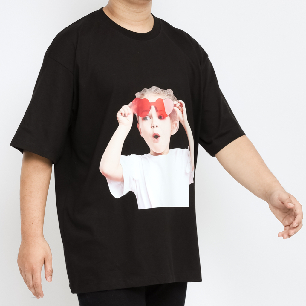 ADLV. Baby Face Sunglasses Boy Tee Black