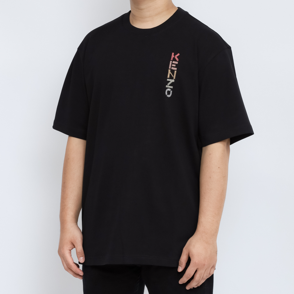 Kenzo Side Logo Black Tee