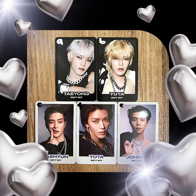[READY STOCK] PC/Photocard Trading Card/TC 2Baddies A B C D Black/White NCT 127 Taeyong/Yuta/Jaehyun