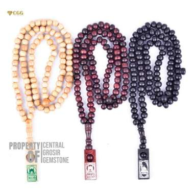 Tasbih  Peralatan Sholat dan Dzikir Bahan Kayu 99 Butir