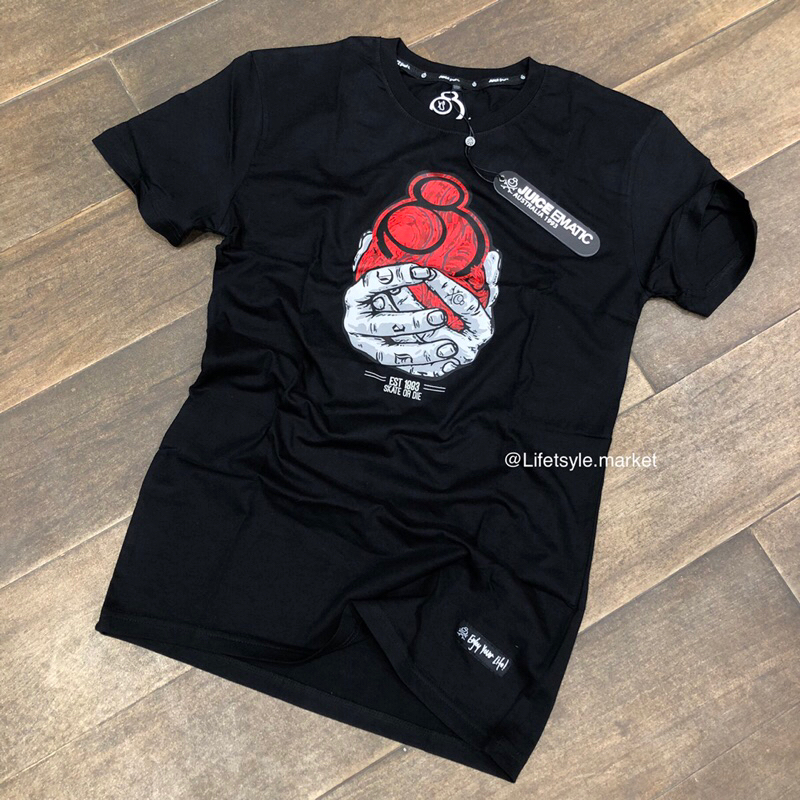 Kaos Juice Ematic Lengan Pendek MTSS DIE BLACK