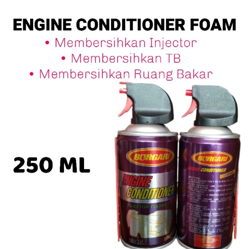 Engine conditioner foam Burgari Injector Cleaner pembersih TB dan ruang bakar