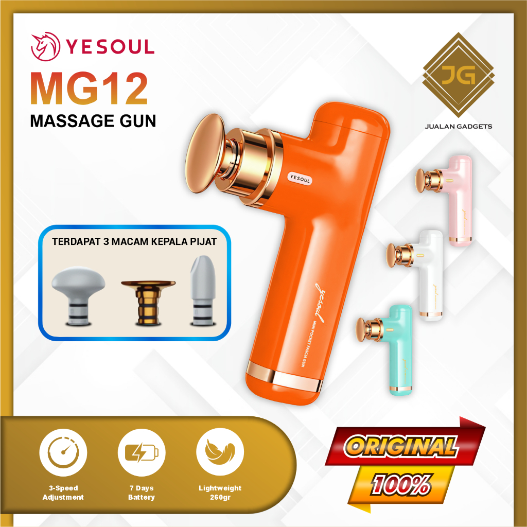 YESOUL MG12 Alat Massage Elektrik Gun Arilia - Alat Pijat Elektrik