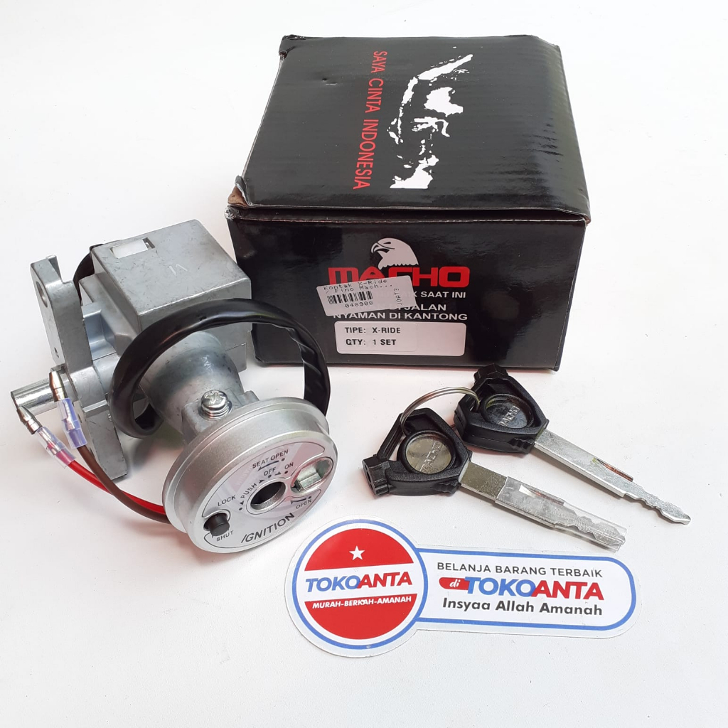 Kunci Kontak Set Kunci Jok Motor X-Ride XRide X Ride Fino Macho