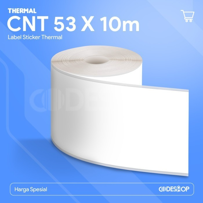 Label Stiker 53 x 10 Meter Printer Kasir Bluetooth Thermal 58mm