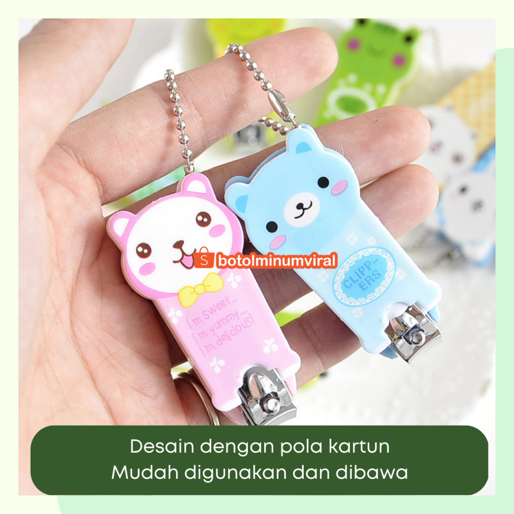 Gunting Kuku Karakter Lucu Nail Clippers Ukuran Kecil Souvenir Korea