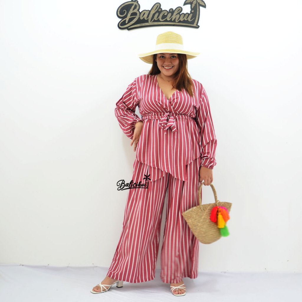 Balicihui One Set Naila Setelan Plus Size Big Size Jumbo Set Wanita