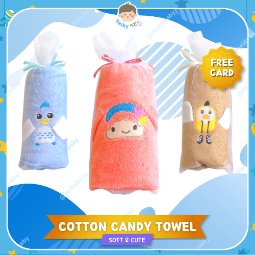 Cotton Candy Baby Towel / Handuk Bayi / Kado Bayi / Kado Lahiran - Character Mix