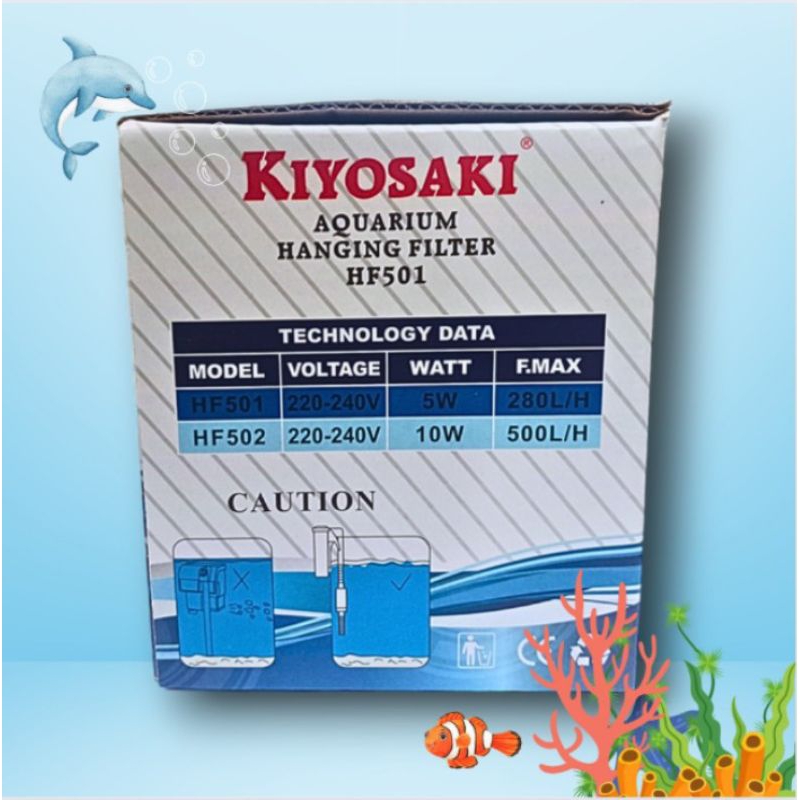 Promo murah pompa aquarium filter gantung KIYOSAKI HF 501