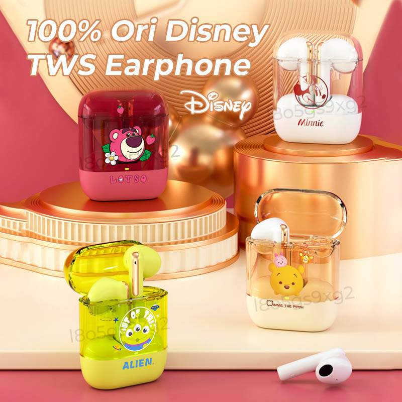 【Ready Stok】100% Original TWS Disney TZW1 Wireless Earphone Bluetooth 5.3 Headset Lotso in-Ear Peredam Kebisingan Earbuds For Android iPhone