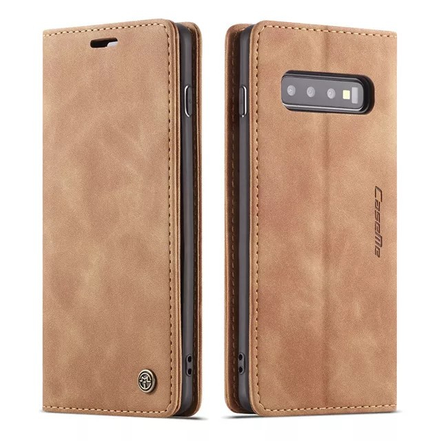 SAMSUNG S10 - LEATHER FLIP WALLET CASE DOMPET MAGNETIC COVER