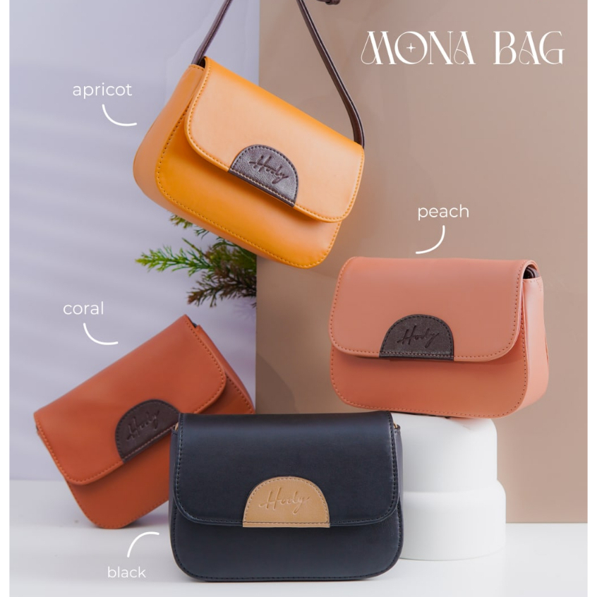 Tas Wanita Selempang HODY Mona Bag Black Hitam Sling Bag Slempang Premium