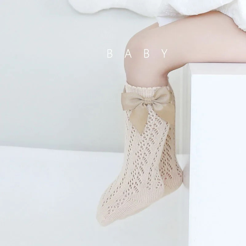 Korean ribbon lace socks / kaos kaki renda lace pita selutut